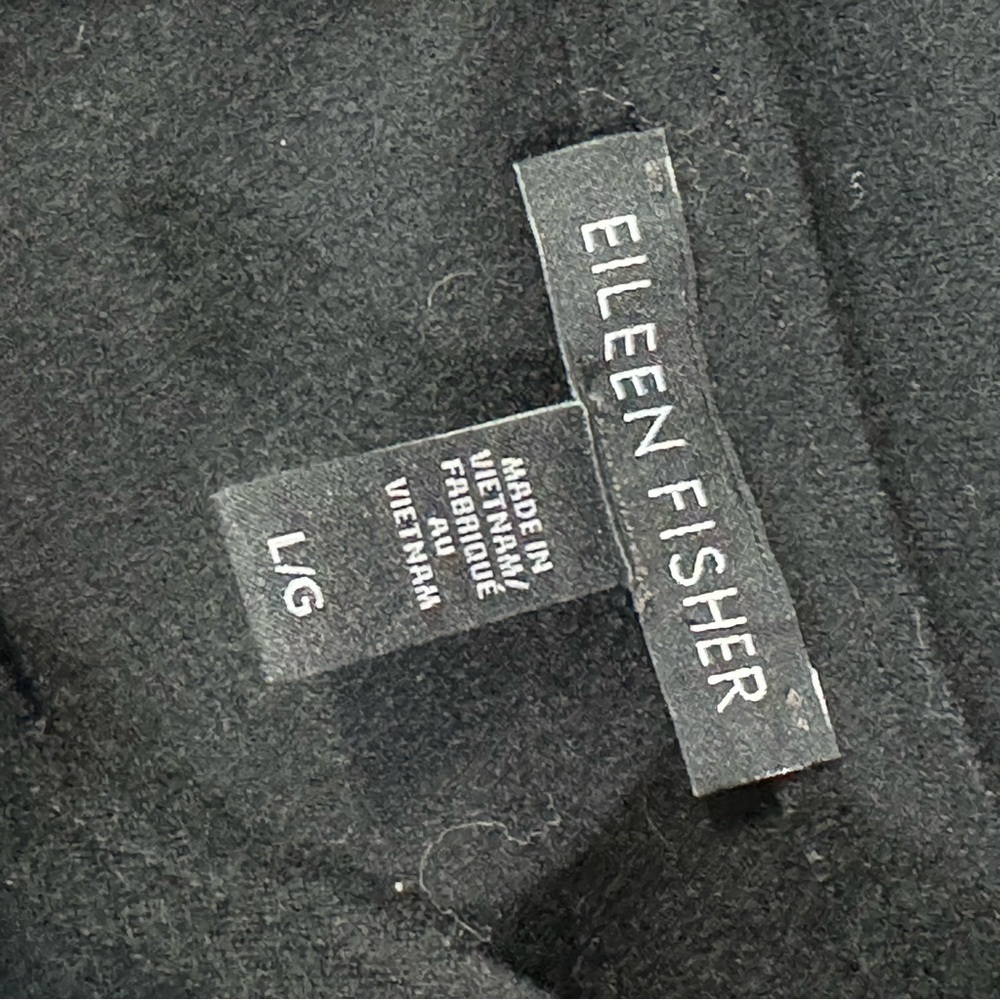 Eileen Fisher 100% Wool Black Dress with Pockets. - Picture 8 of 8